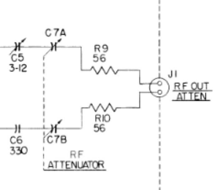 Vintage RF Adjustable Slide Attenuator VHF