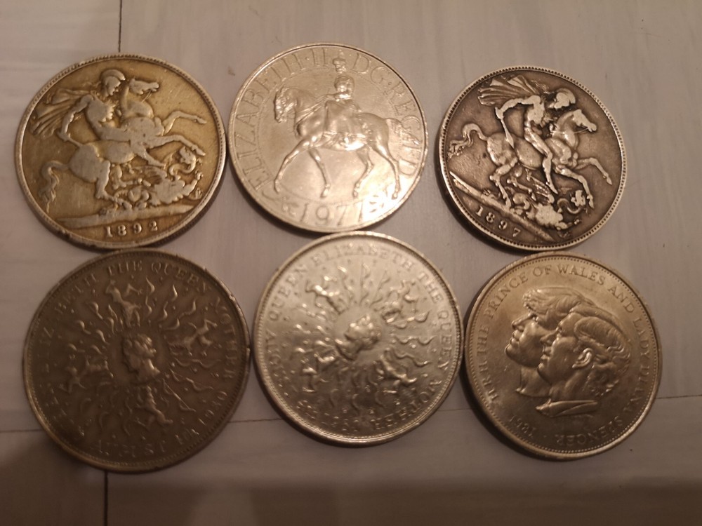 Bundle of British coins 1892 - 1981