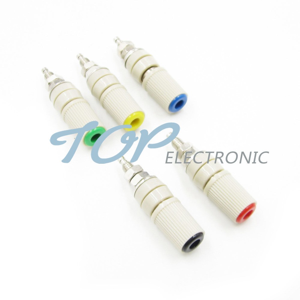 4Pcs M5 Type High Current 4mm Female Banana Jack Socket Test Binding Post