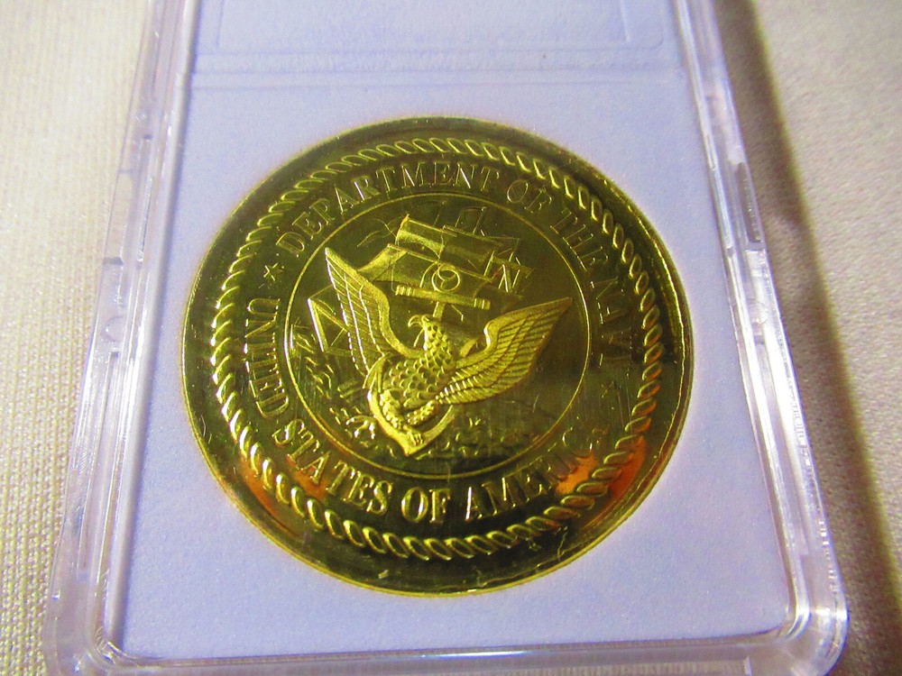 US NAVY - USS KANSAS / BB-21 Challenge Coin