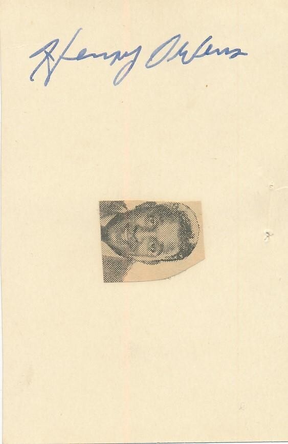 Henry Owens- Signed Card (RARE- Golden Gate Quartet)