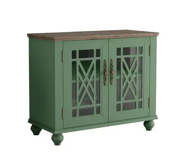 Cabinet Buffet Sideboard Storage Kitchen Doors Accent Room Shelves Dining Modern