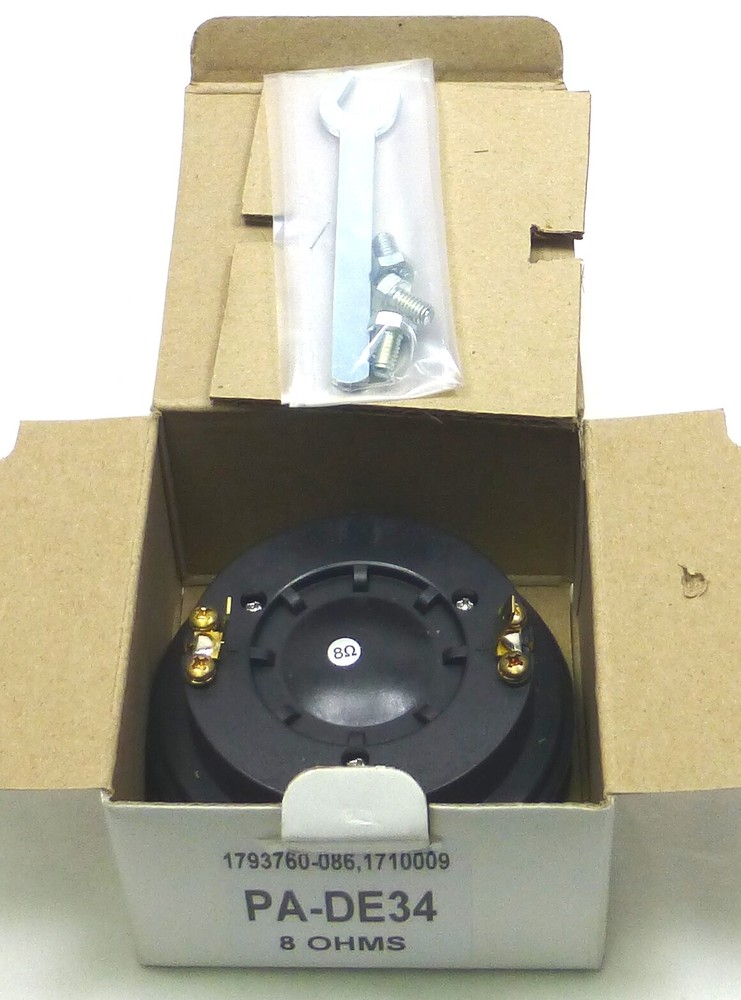 Original Factory P Audio PA DE34 Bolt-On Compression Driver 1" Exit 8 ohm
