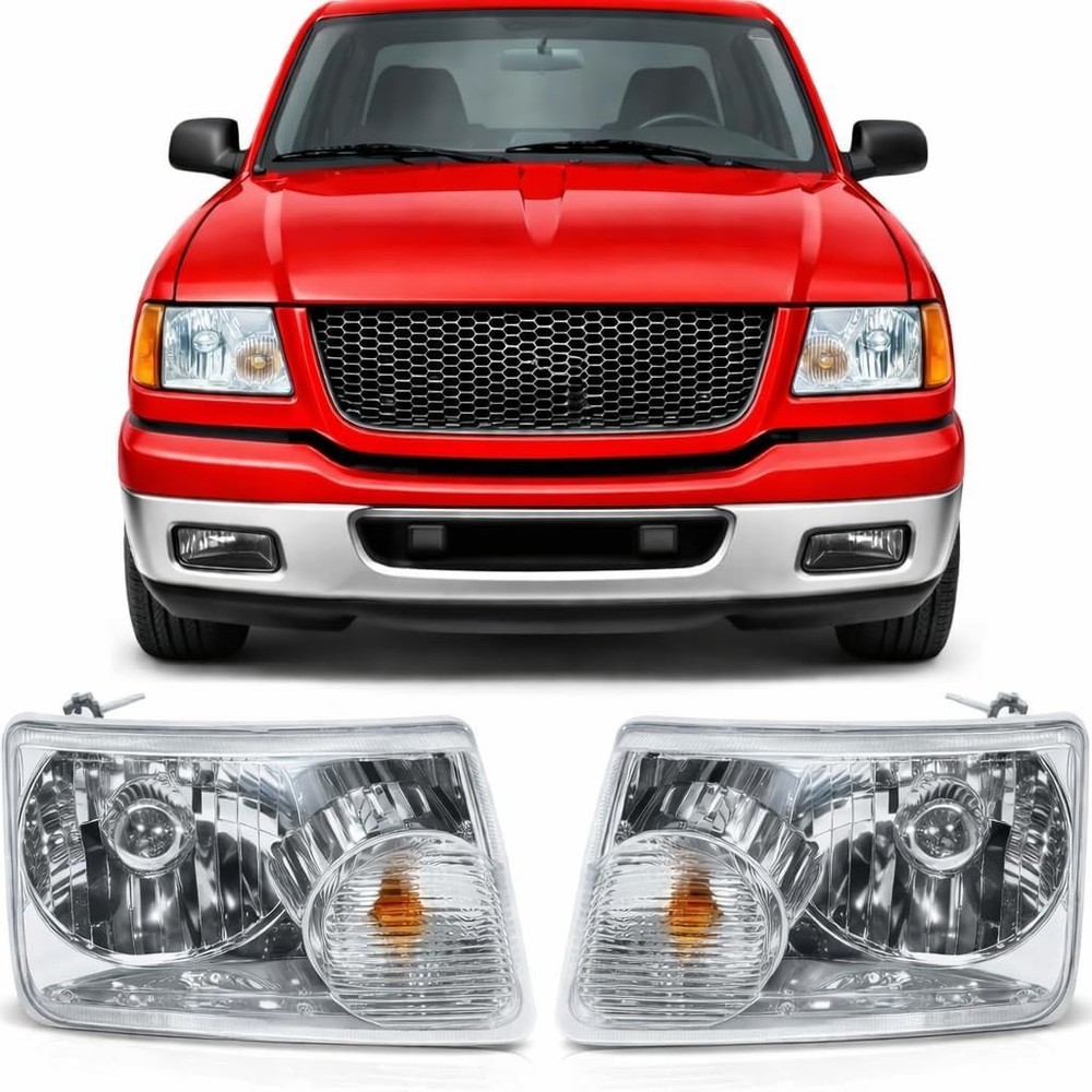 Headlights compatible with 2001-2011 Ford Ranger Driver And Passenger Side