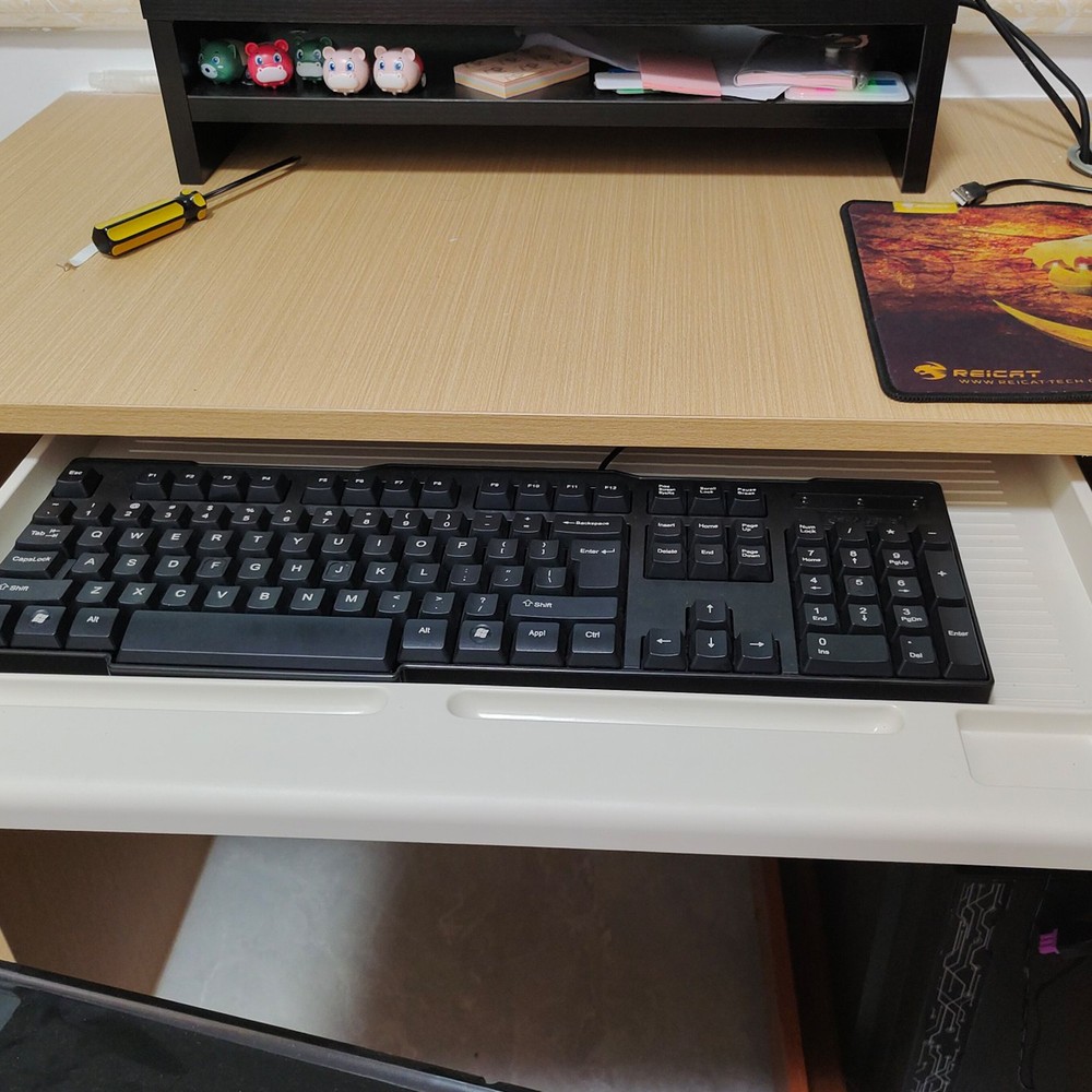 22 x 15 in Pull Out Keyboard Tray Under Desk Computer Drawer Organizer Platform