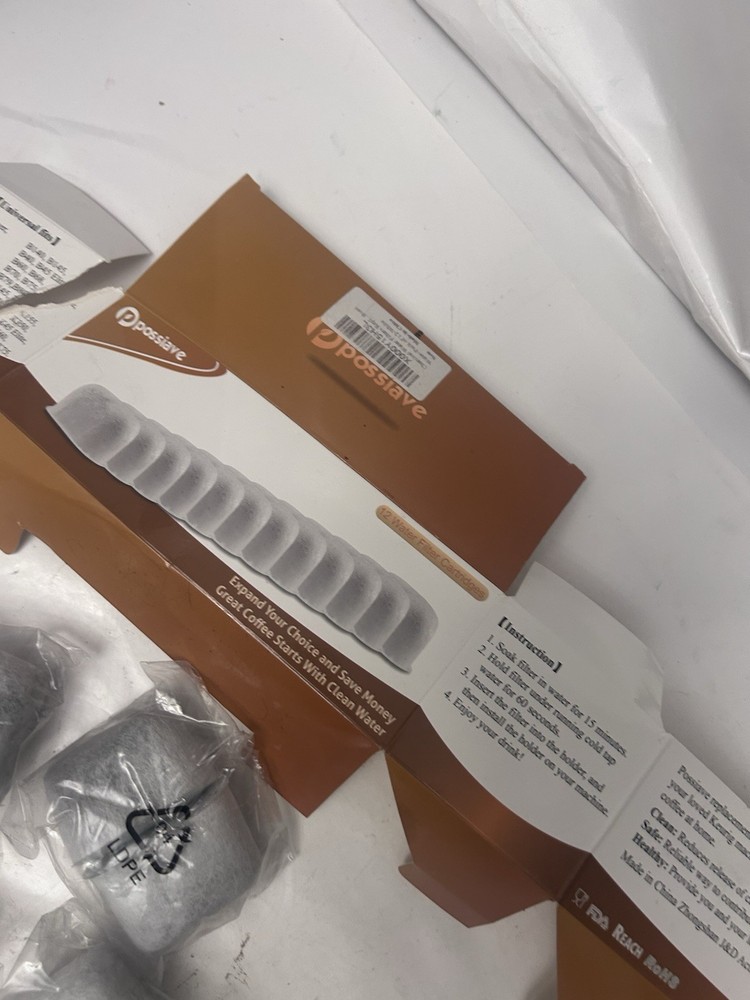 Possiave Charcoal water filters replacement pack open box x000y15h3l
