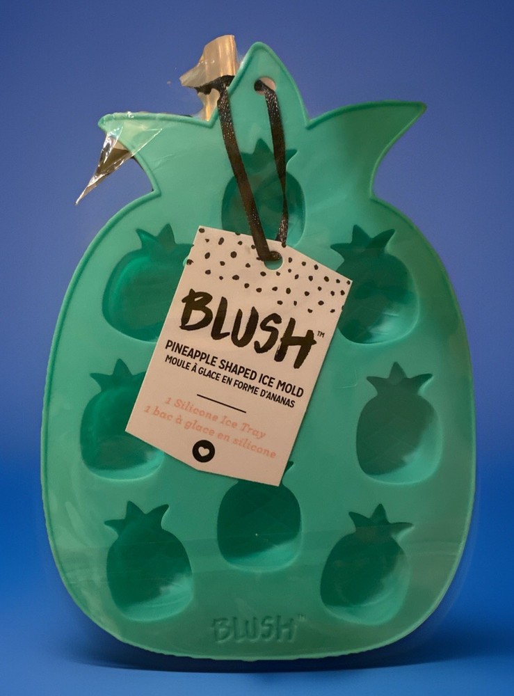 Blush Pineapple Shaped Ice Mold Flexible Ease MAKE TROPICAL DRINKS🌴FREESHIP🍍