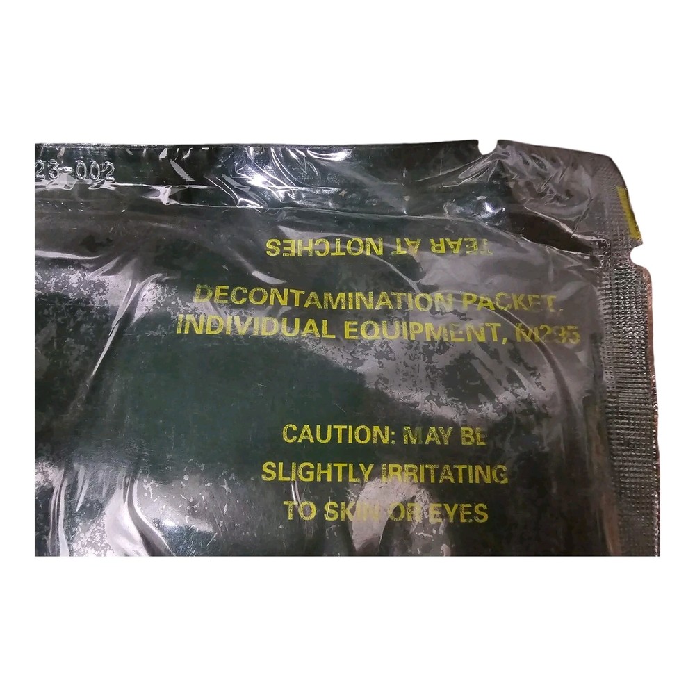 5 Pack M295 Decontamination Mits, Preppers, Survival, NBC, New