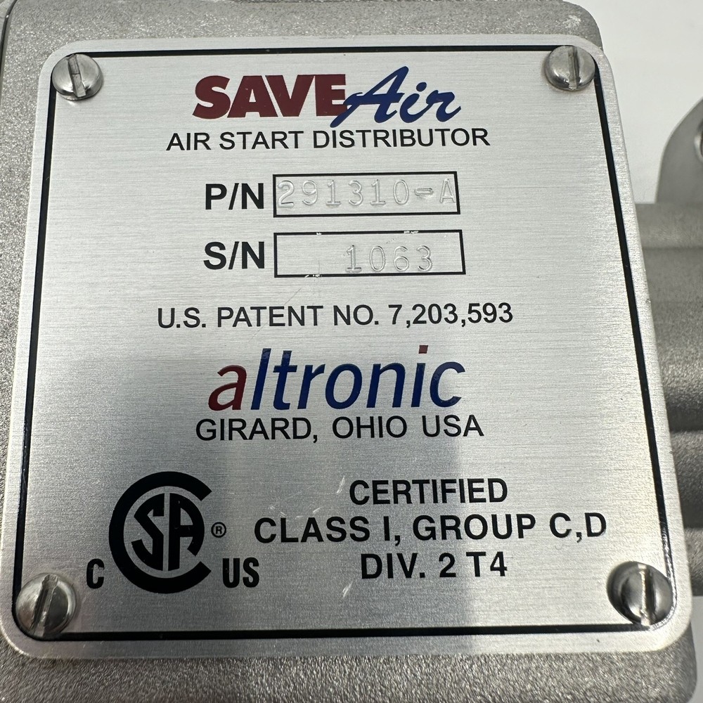 NEW ALTRONIC IGINITION SYSTEMS 291310A Save Air - Air Start Distributor