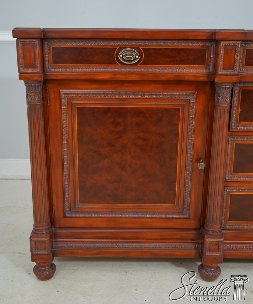 61039: CG CAPELLETTI Italian Classical Large Walnut Sideboard