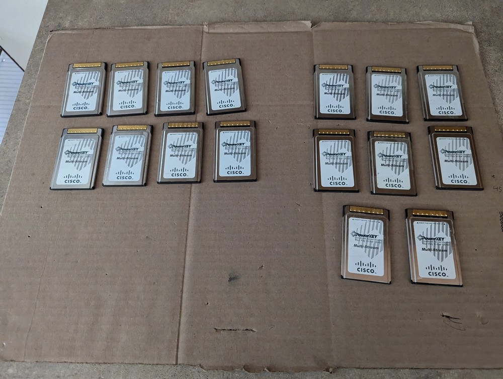 LOT OF 8 CISCO PKM 803 POWERKEY MULTI STREAM CONDITIONAL ACCESS MODULE ZZ8-2(77)