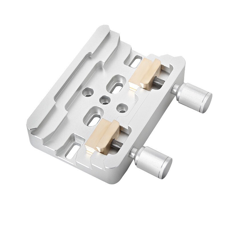 Silver Dovetail Clamp Double Fixed Dovetail with Locking Screws for Telescope US