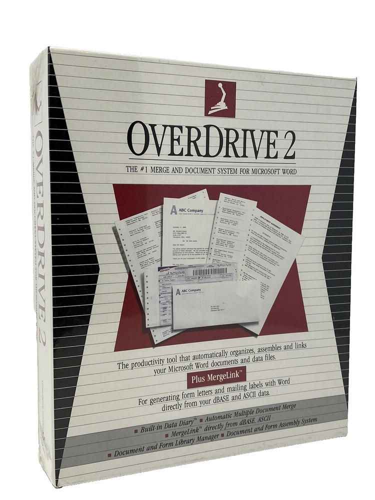 OverDrive 2 Document Management and Assembly System Software for MS Word
