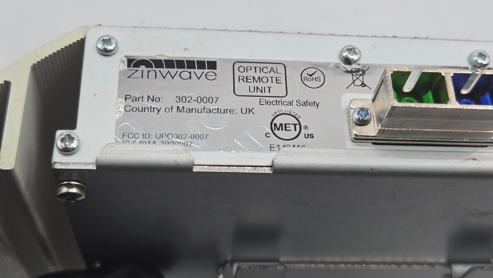 New Open Box ZINWAVE 302-0007 Optical Remote Unit.