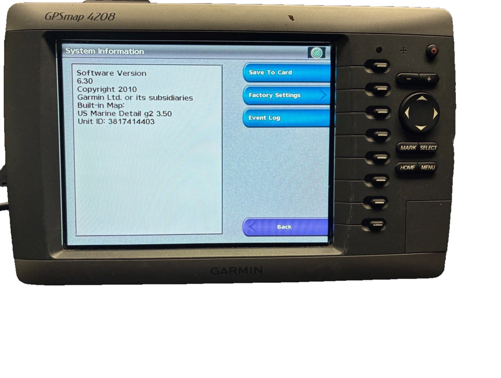 Garmin GPSMAP 4208 Chart Plotter Multi-Function Display