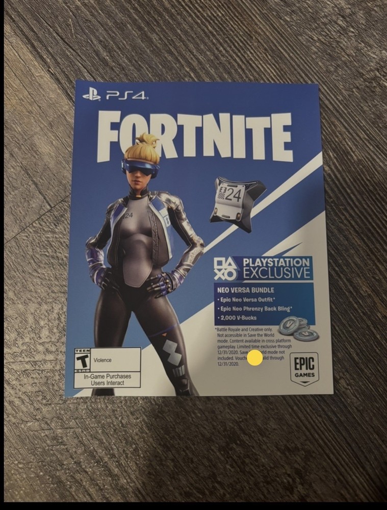 UNUSED NEO VERSA CODE EU