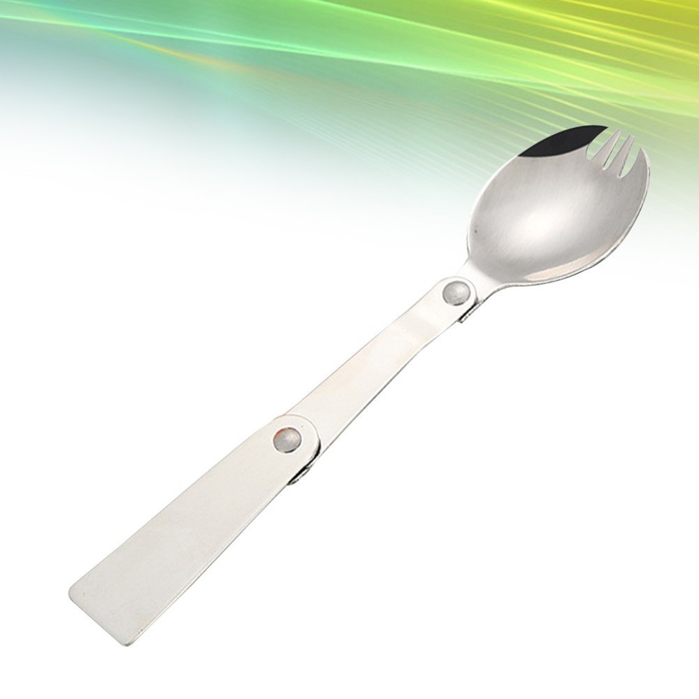 Multifunctional Outdoor Tableware Foldable Utensils Convenient Spoon
