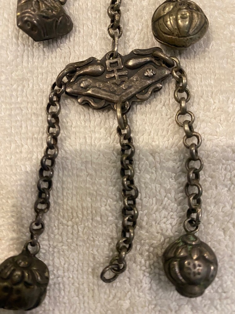 Antique Victorian Art Deco Ornate Chatelaine