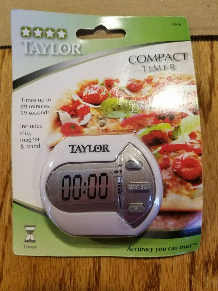 COMPACT TIMER Taylor - clip magnet stand - NEW! 5806 digital battery operated