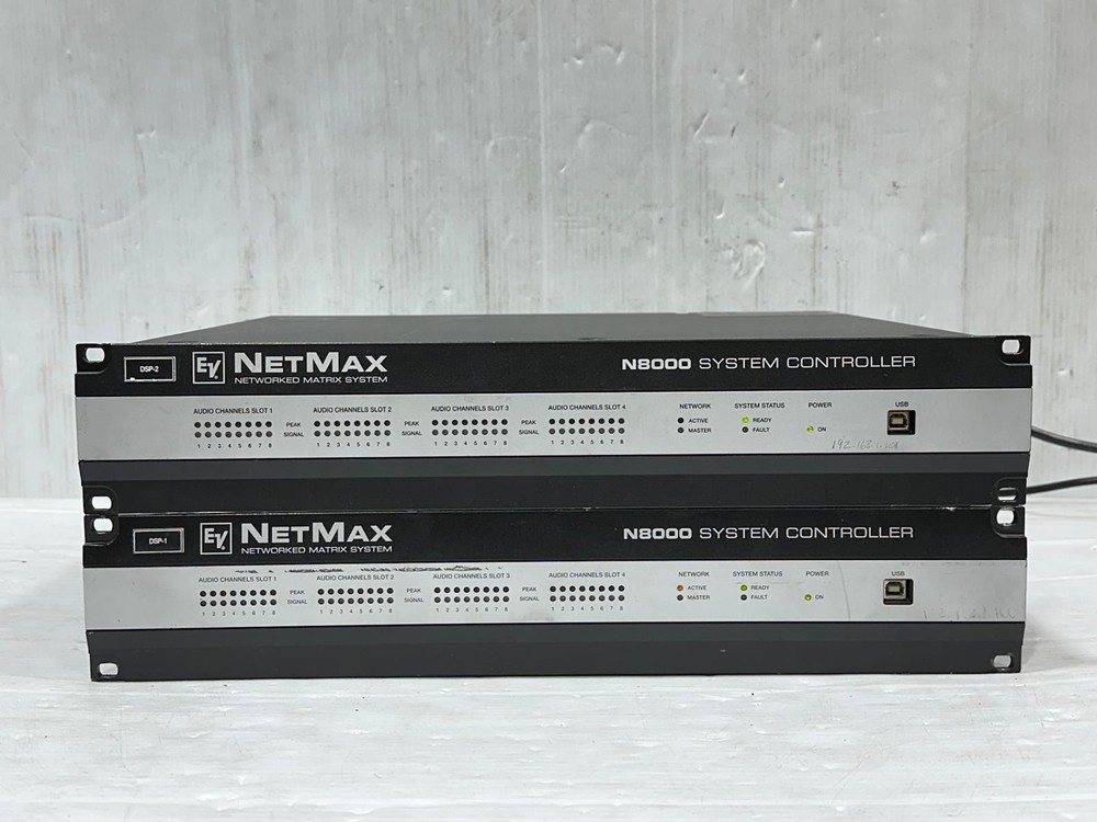Electro-Voice EV NetMax N8000 System Controller/ Matrix Mixer #187-88 (One)THS