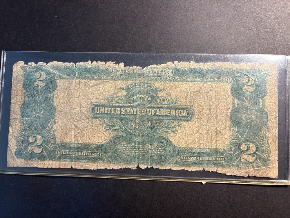 1899 $2 Silver Certificate — Circulated