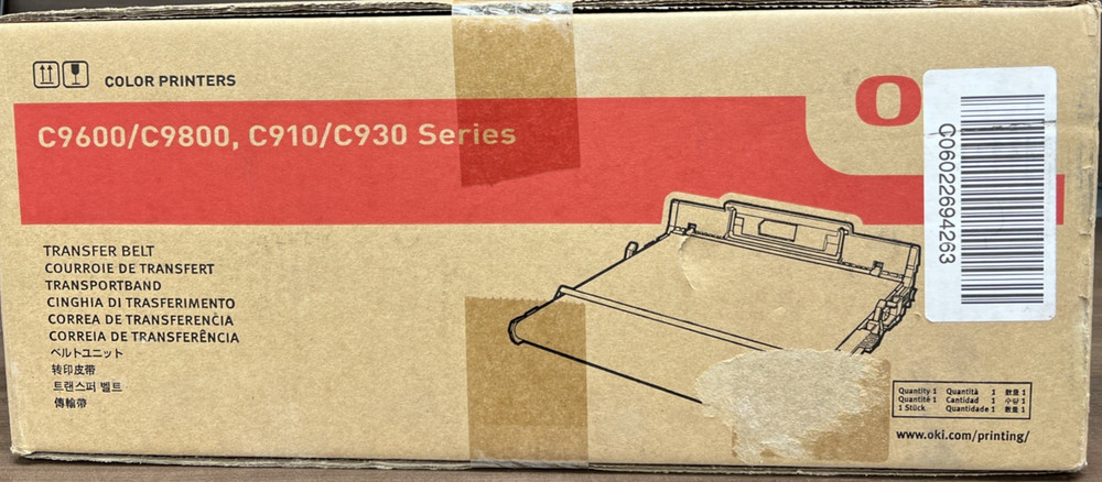 OKI Transfer Belt for C9600/9650/9800 C910/C930
