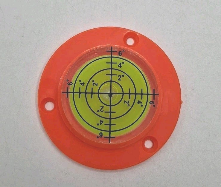 2pcs High Precision Horizontal Bubble Level 49x12mm Round Bull's-Eye Level