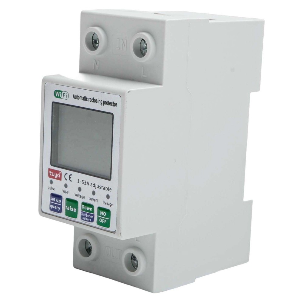 For Tuya Smart Reset Protector Switch Current Breaker Meter AC80-300V