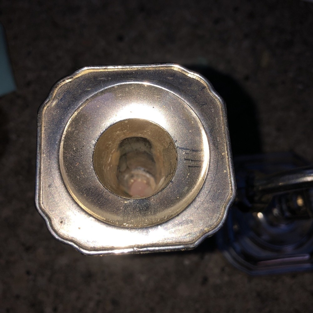 BMF Silver Color Candlestick Holder Made In Germany