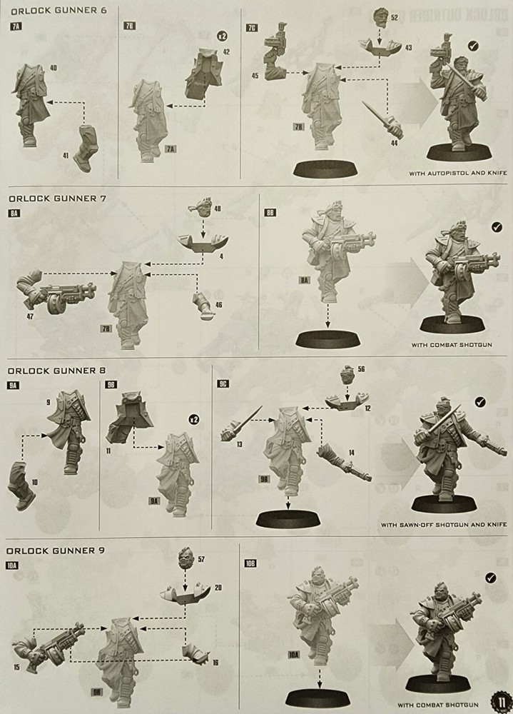 Orlock gang Bits Necromunda Warhammer 40k