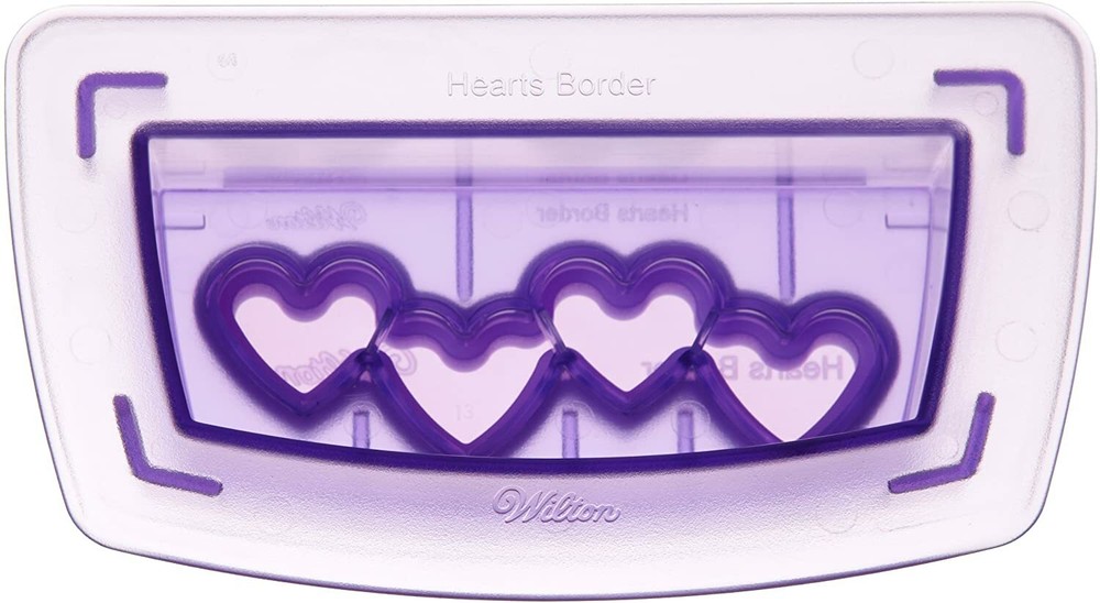 NEW - Wilton Border Cutting Insert HEARTS For Sugar Sheets