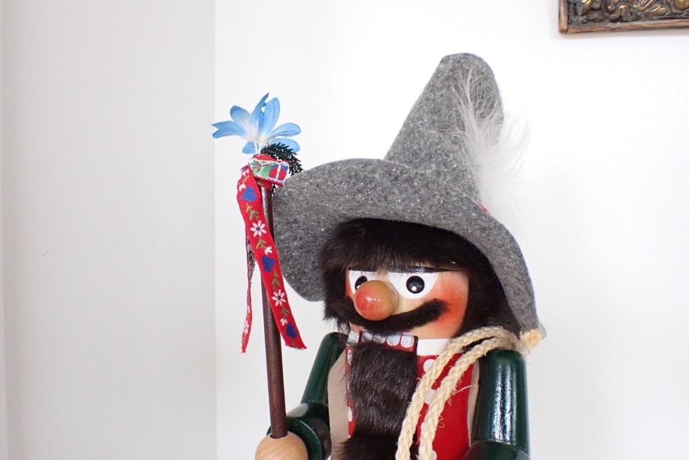 Large 18" High Steinbach Germany Nutcracker Mountain Climber