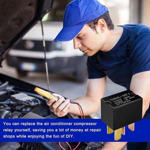2PCS Car AC Relay, G8HL-H71 Multiple Use AC & Starter Relay Plug Replacement,