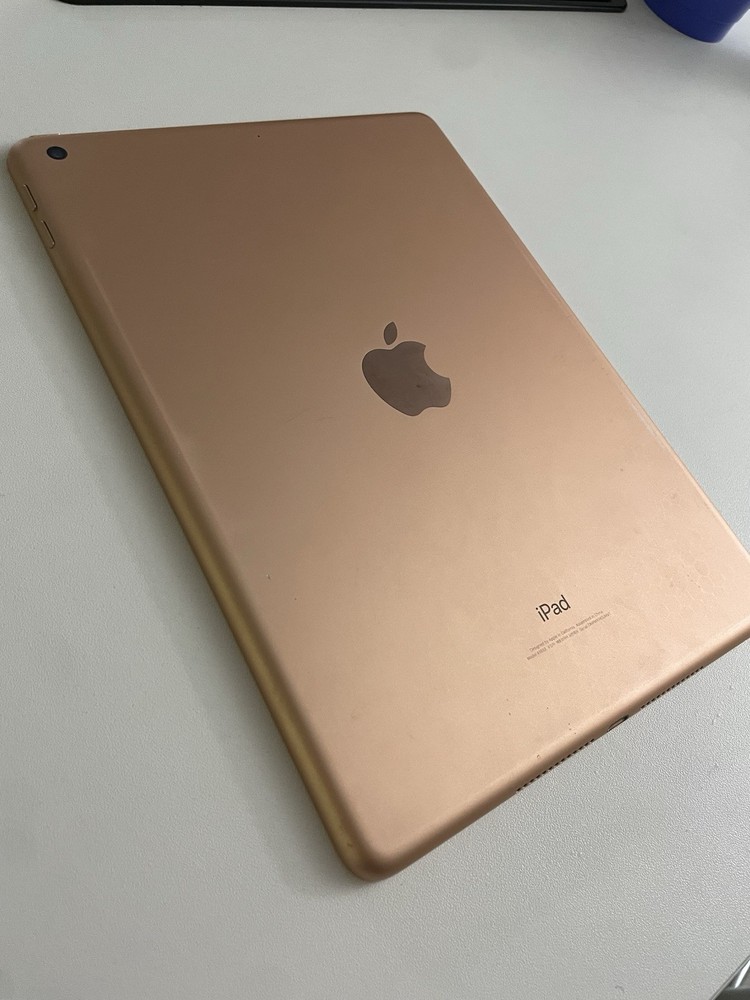 iPad 6th Generation Rose Gold Bundle Blue Gray Case