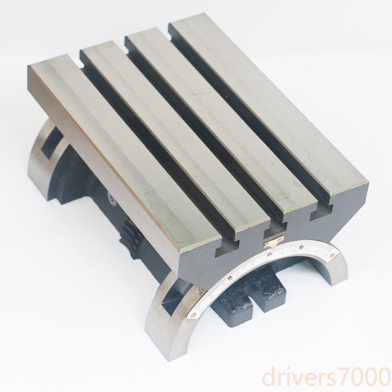 7-inch Tiltable Milling Table Adjustable Angle Table Precision Rotary Table