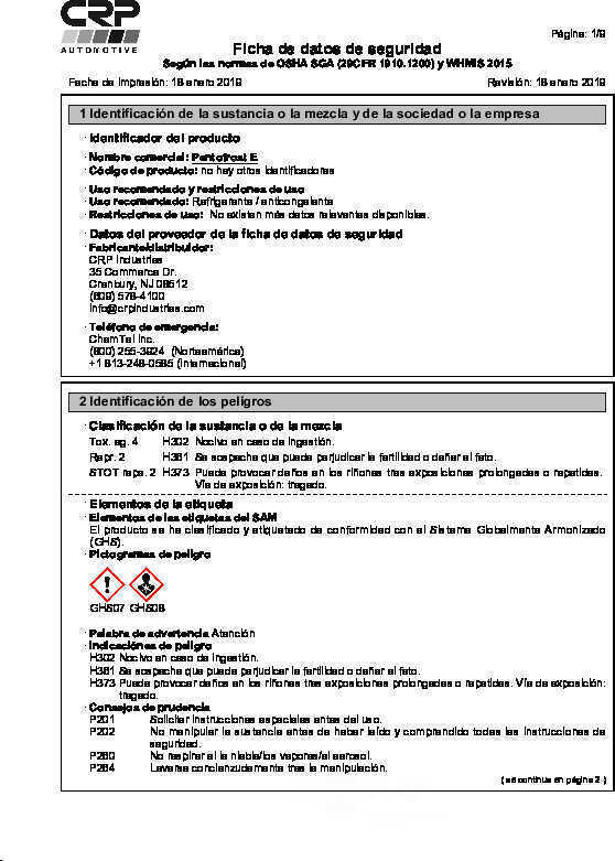 Engine Coolant / Antifreeze CRP 8113106