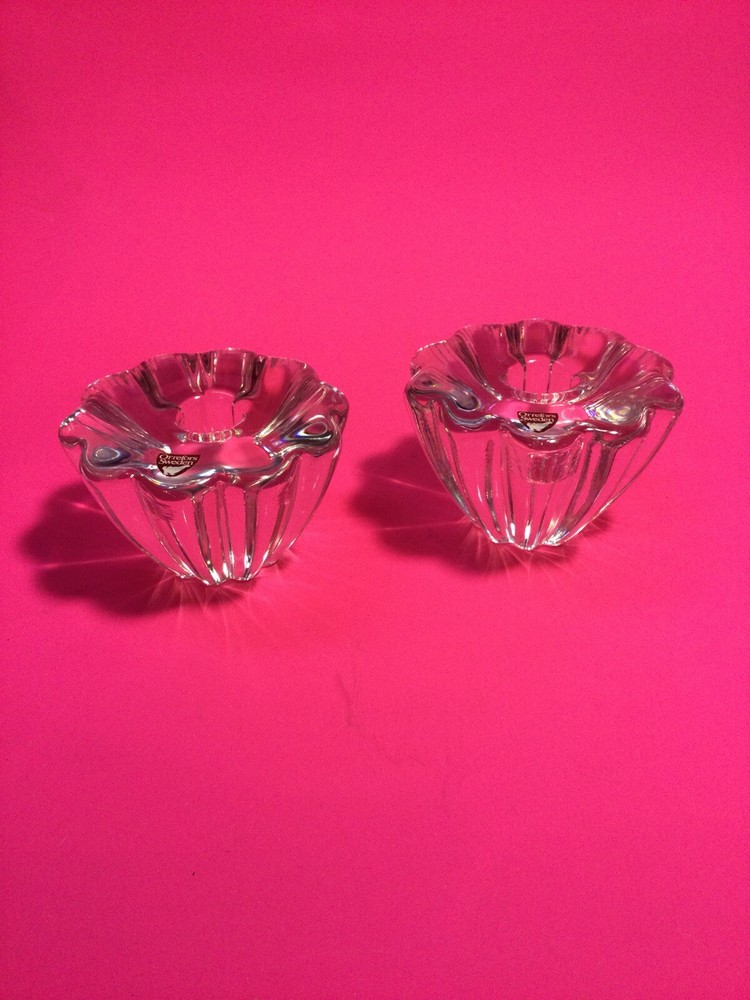 orrefors candle holder