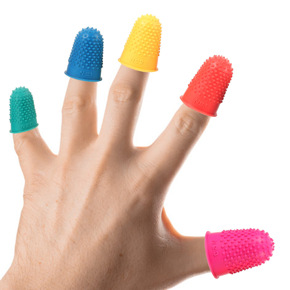 20 Pcs Multi Function Rubber Finger Protectors Non Slip Finger Cots for Home