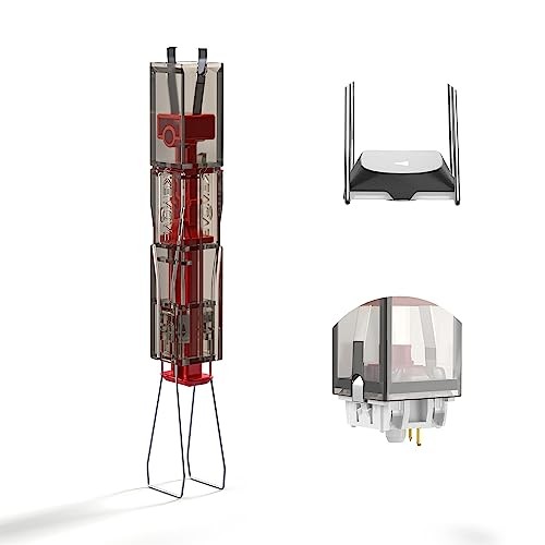 P10 2-in-1 Switch Puller Keycap Puller for Mechanical Black semi-transparent