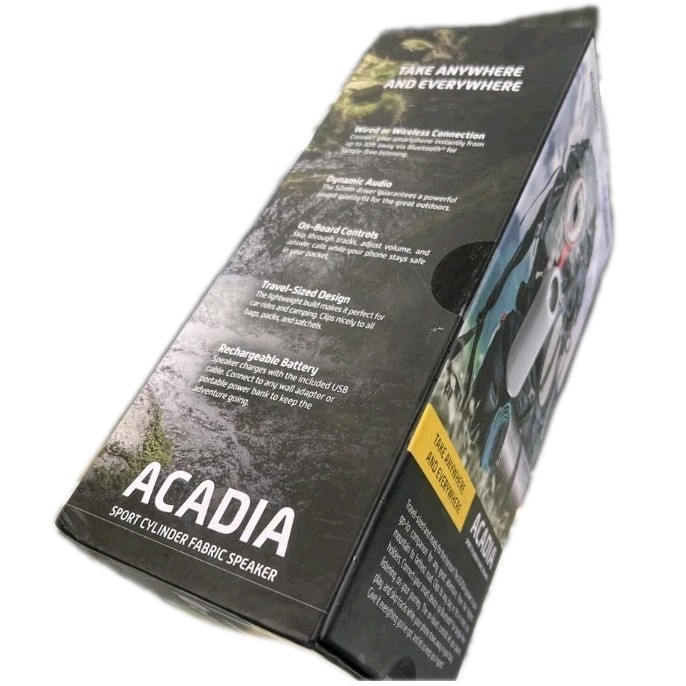 Merkury Acadia Portable Wireless Speaker With Silicone Loop MI-S065B-101