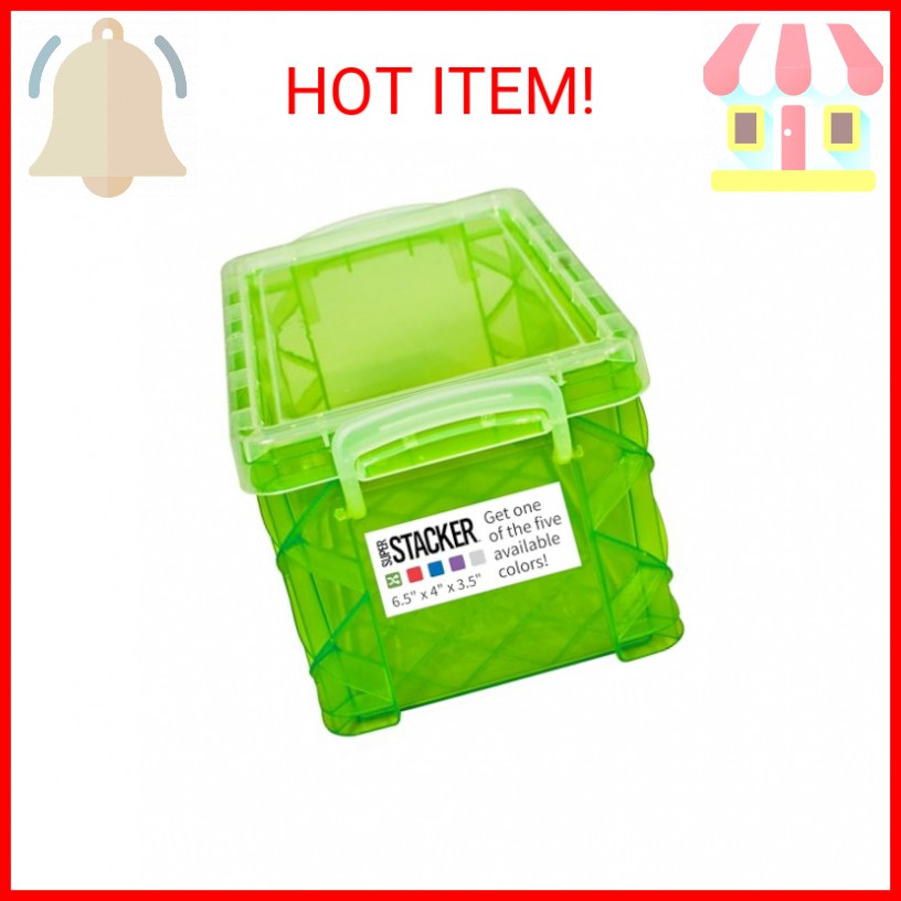 Super Stacker Index Card Box, 3 x 5 Inch Index Cards File Box, Note Holder, Inde