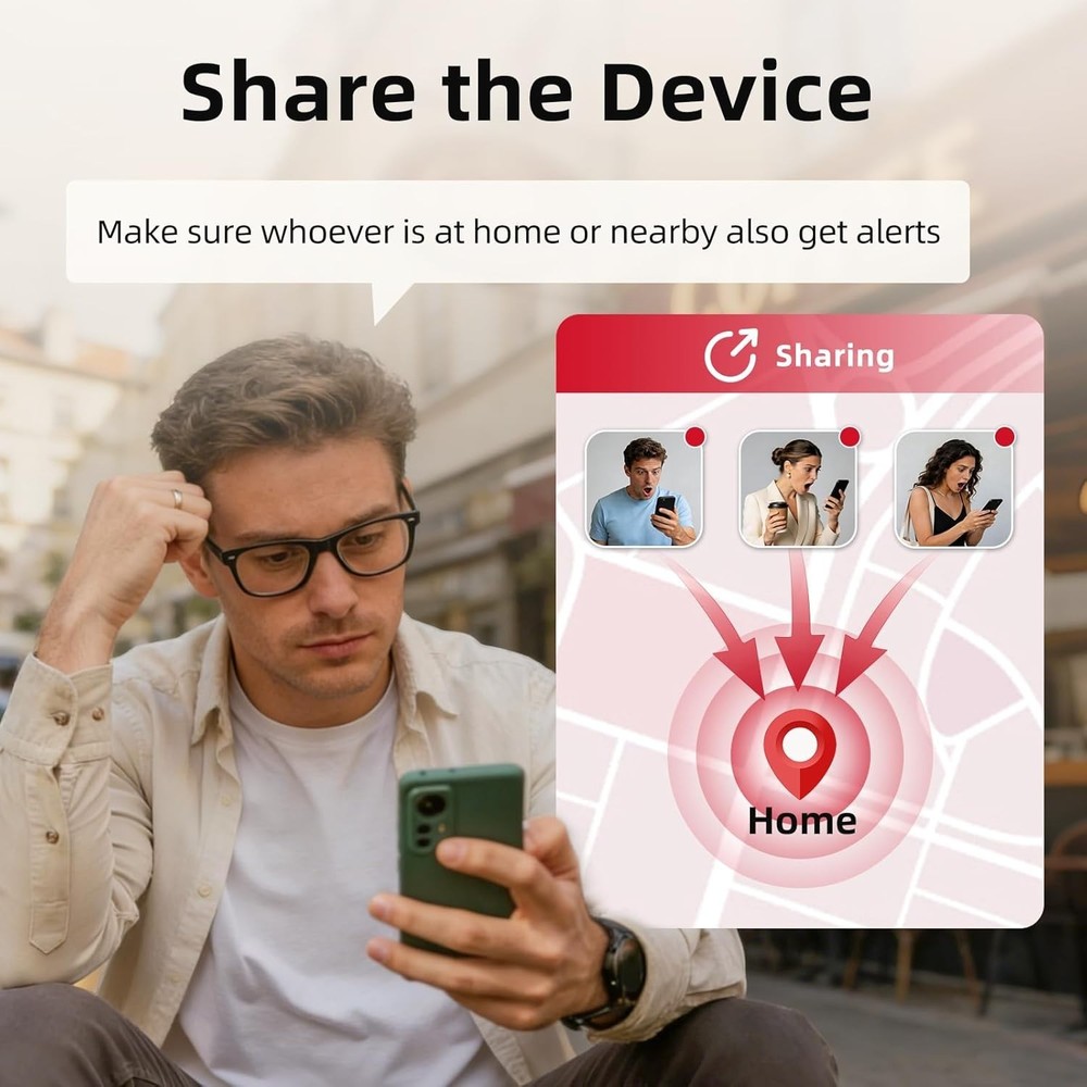 Wireless Emergency Call Button for Elderly - App-Enabled Alert System at Home