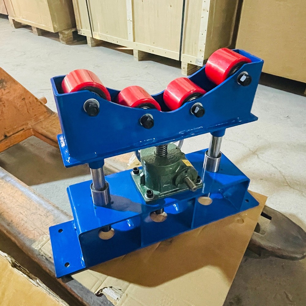 2 PCS 500KG Manual Accurate Rolling Support Frame for Welding Adjustable Height