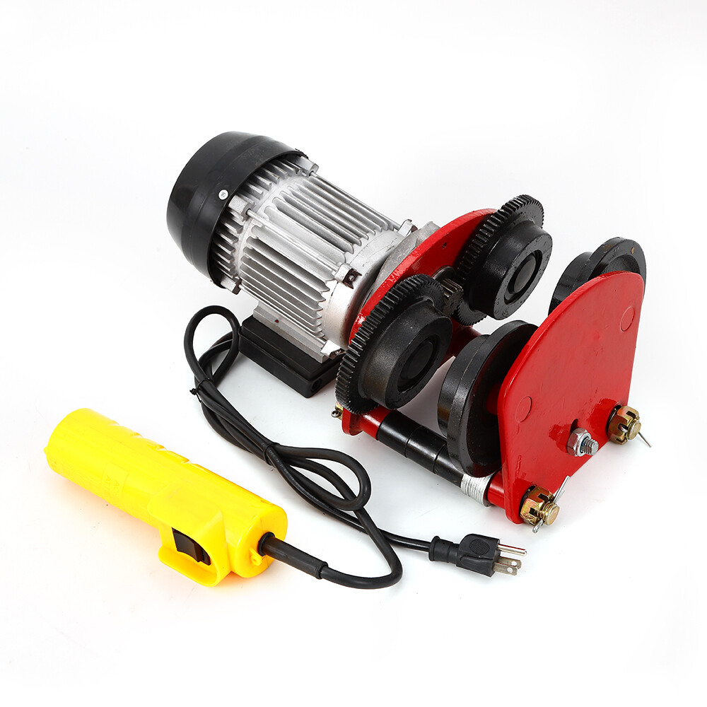 2200lbs Electric Hoist Winch Lifting Engine Crane Cable Overhead Lifting