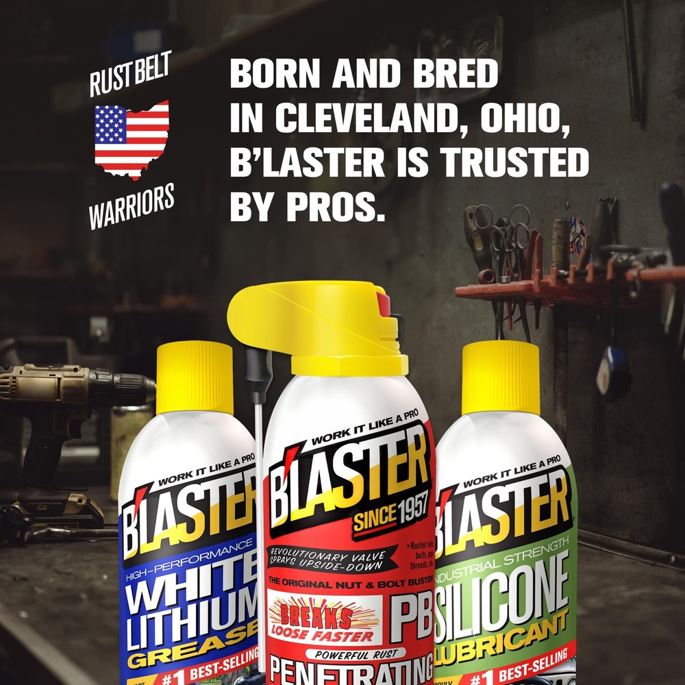 B’laster White Lithium Grease Spray – High-Performance Lithium Grease Spray –...