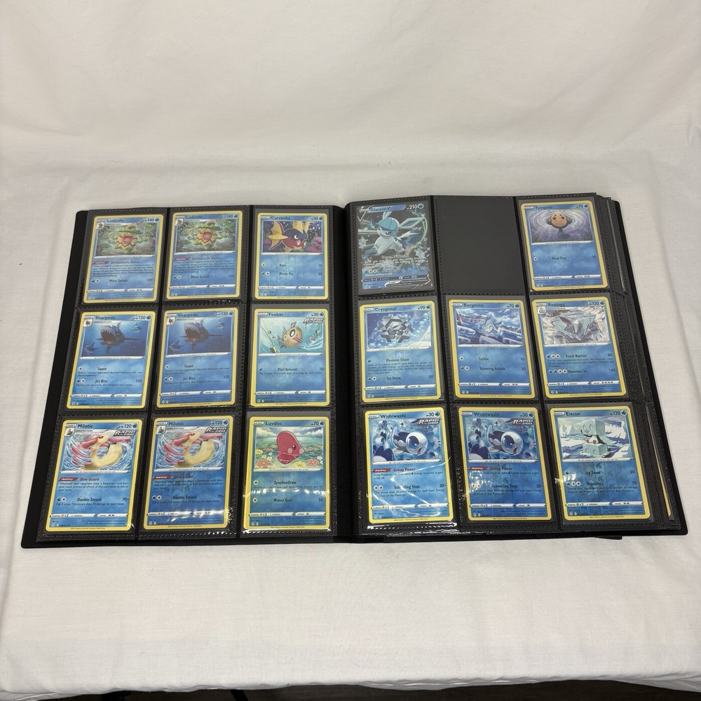 Evolving Skies SWSH Base Set Holo Reverse V Folio 9 Pocket Binder BCW