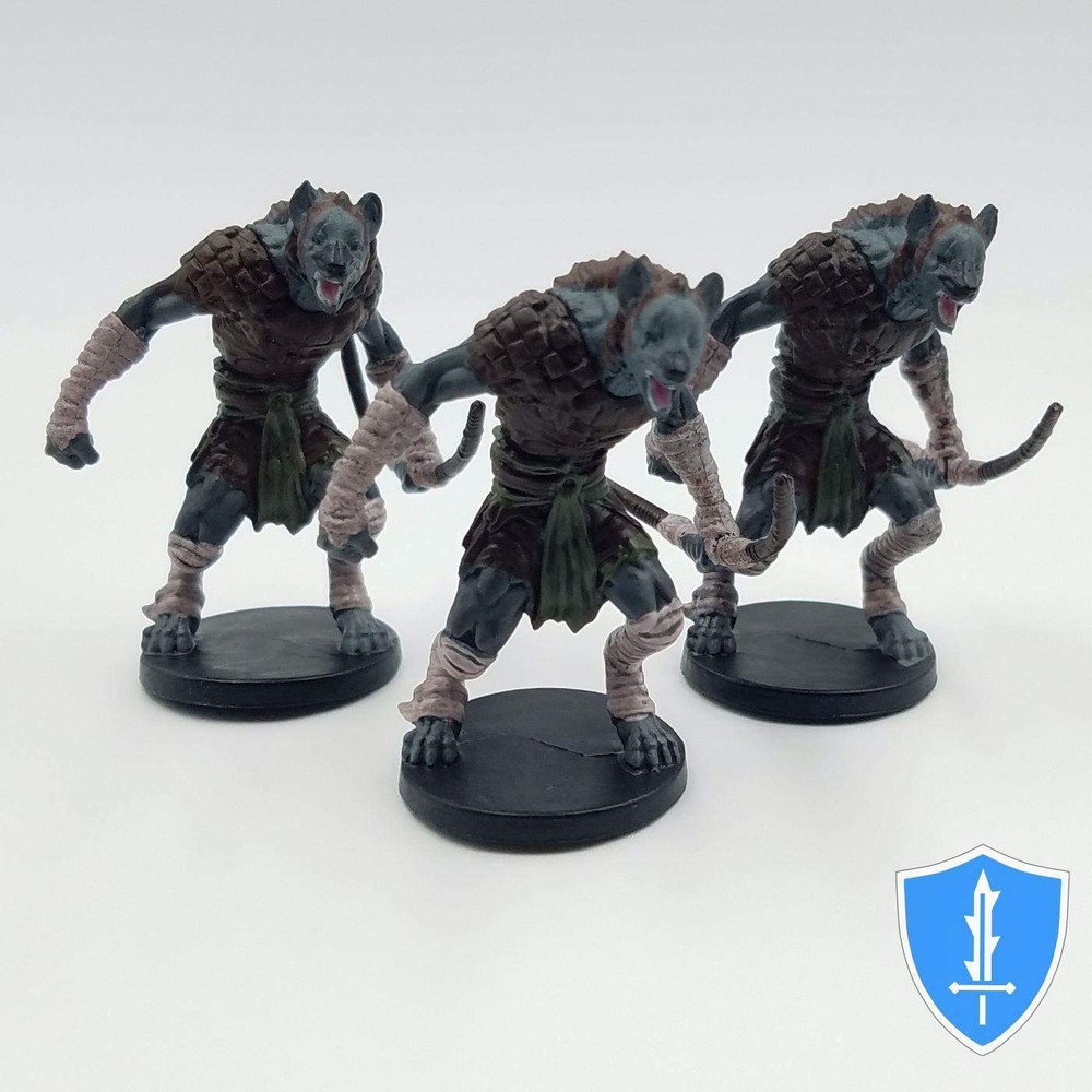 Gnoll Fighter x3 - Elemental Evil #22 D&D Miniature