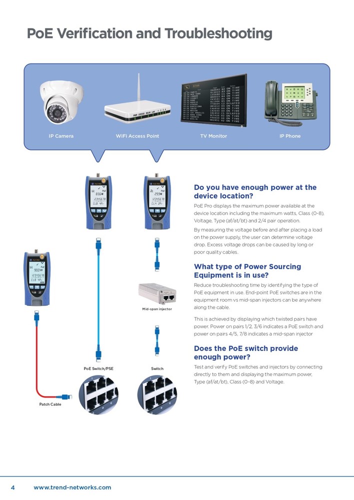Trend Networks PoE PRO Tester PoE