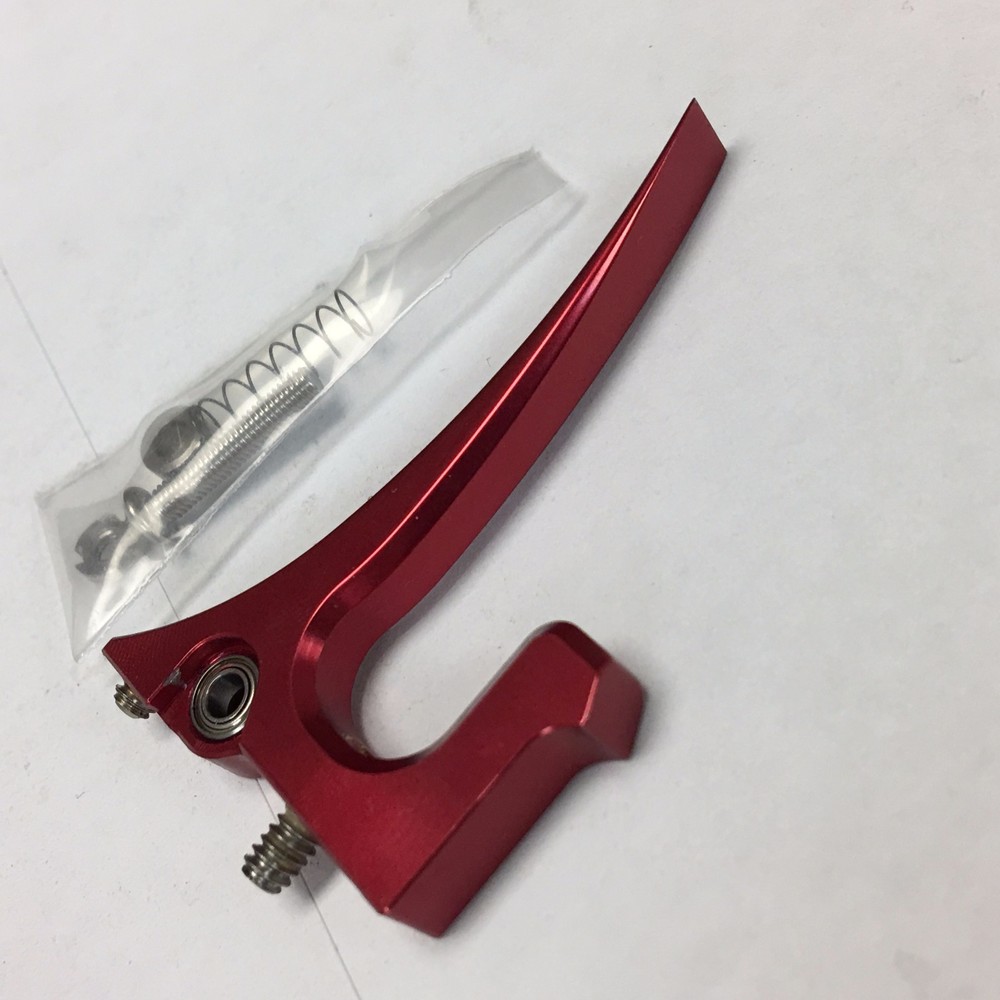 NEW - Custom Products CP Paintball PM7 Rake Trigger - Red