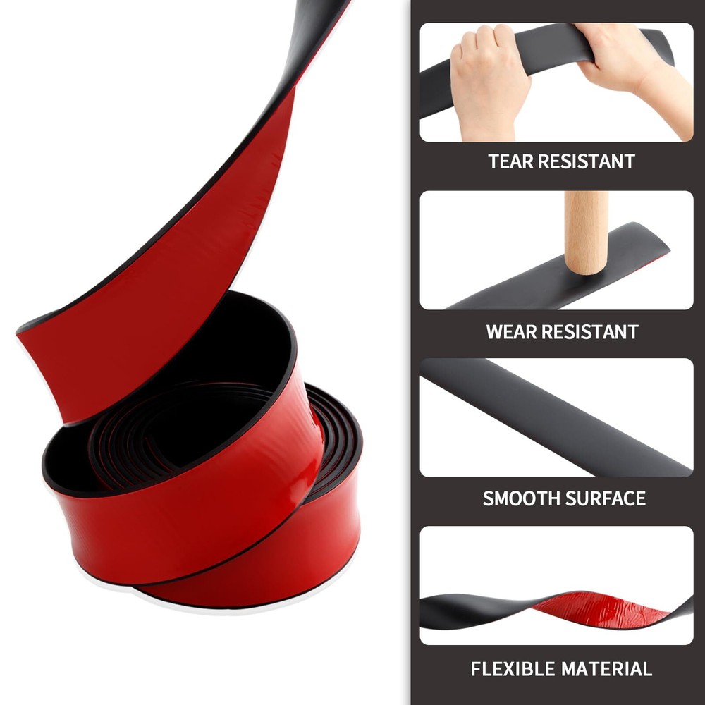 Self Adhesive Rubber Strips, Solid Neoprene Rubber Sheets Rolls Strips with A...
